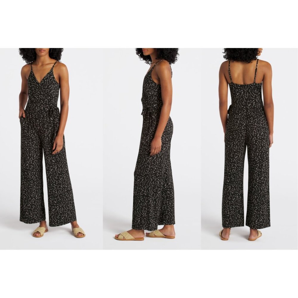 EUC✨KAILEIGH women's XL black & cream Rochelle Knit Jumpsuit from Stitch Fix - Picture 17 of 17